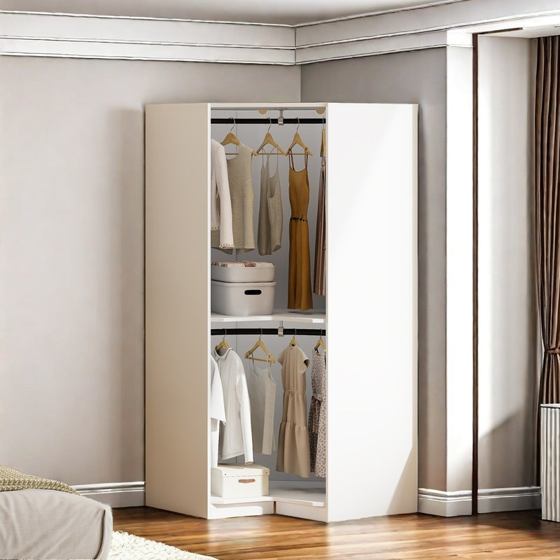 Corner open wardrobe discount